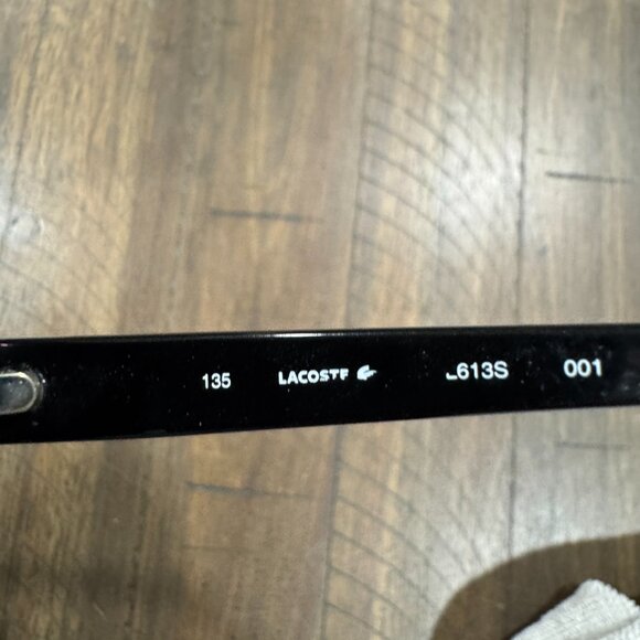 ๐ LACOSTE L613S T-76 Black Butterfly Sunglasses Women's Lens Great Condition ๐ - Picture 3 of 7